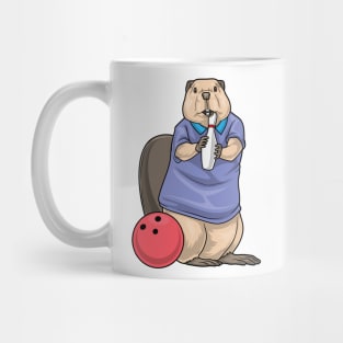 Beaver Bowling Bowling ball Mug